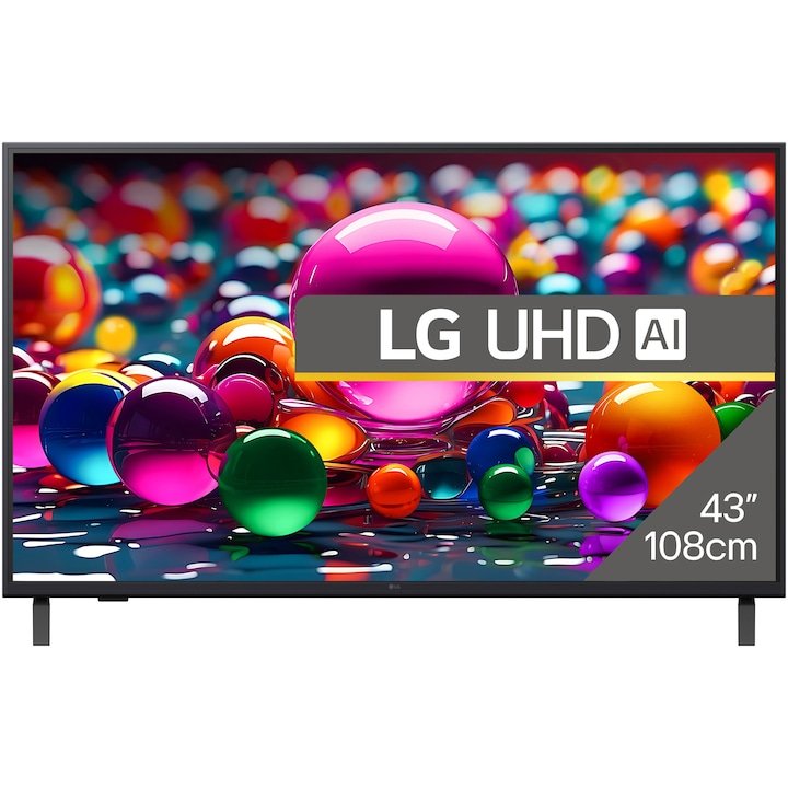 Televizor LG 43UA74003LB de 108 cm, Smart TV 4K Ultra HD
