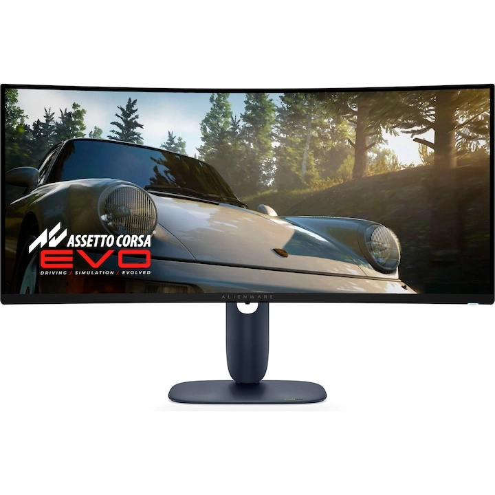 Monitor Dell Alienware AW3425DW de 34 de inci, curbat, QD-OLED, 240 Hz