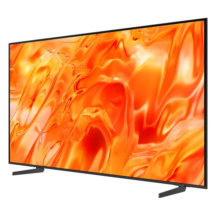 Televizor Samsung Neo QLED 75QN70H de 189 cm (75 inch), în perspectivă, pe picioarele originale