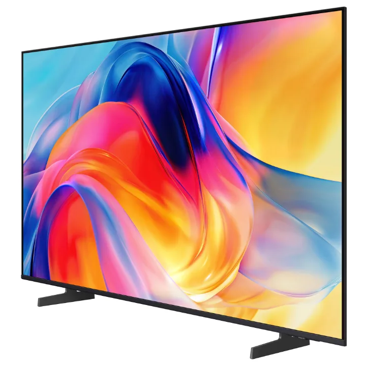 Samsung MiniLED 50M72H, televizor de 125 cm pe două picioare, văzut din lateral-față