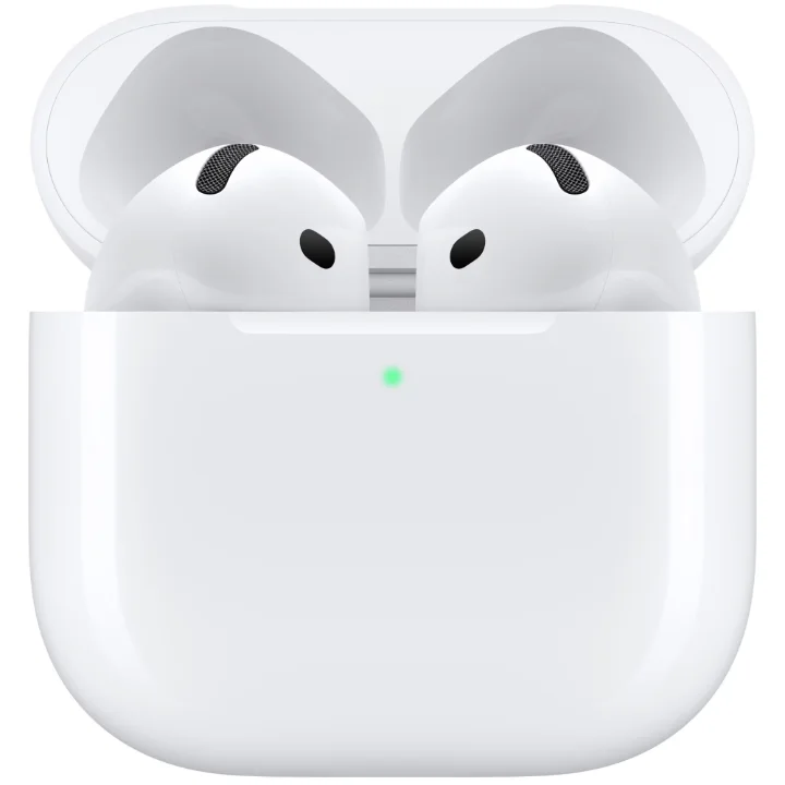 Căști Apple AirPods 4 albe, cu carcasa de încărcare