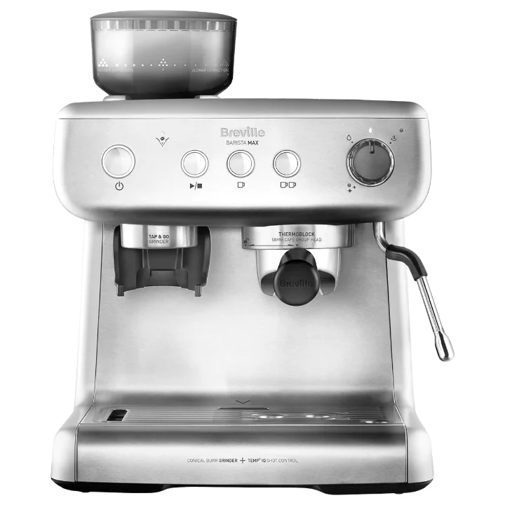 Breville Barista Max VCF126X argintiu, cu râșniță integrată