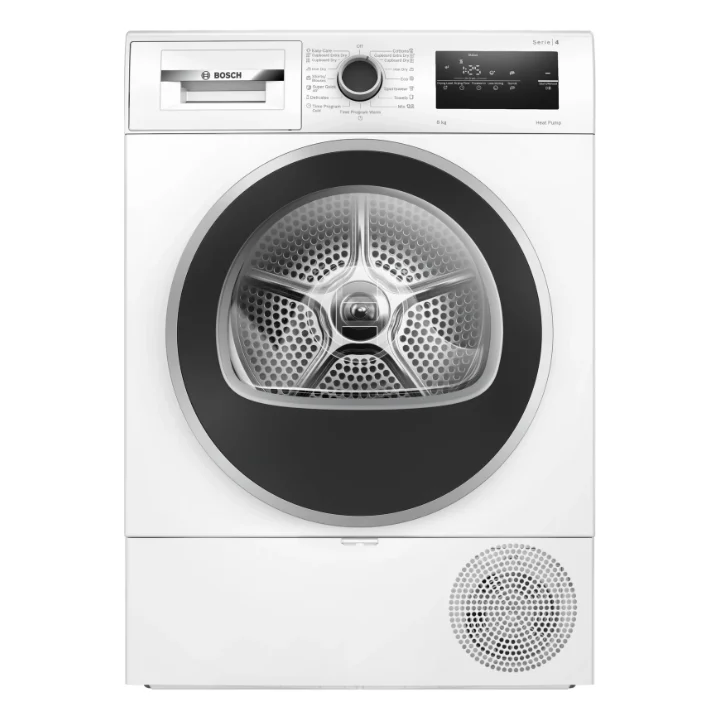 Uscătorul de rufe Bosch WTH8520BBY, văzut din față