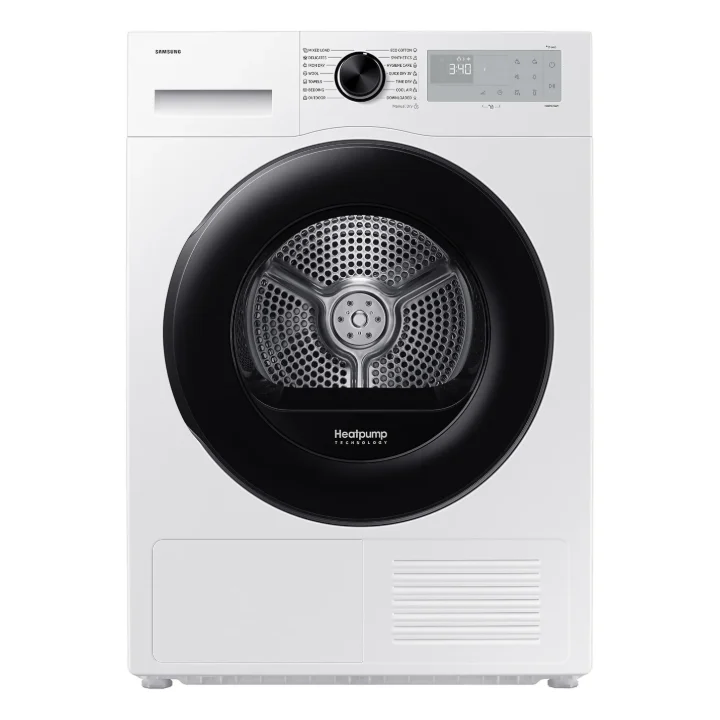 Uscătorul de rufe Samsung DV90DG52A0AHLE, văzut din față
