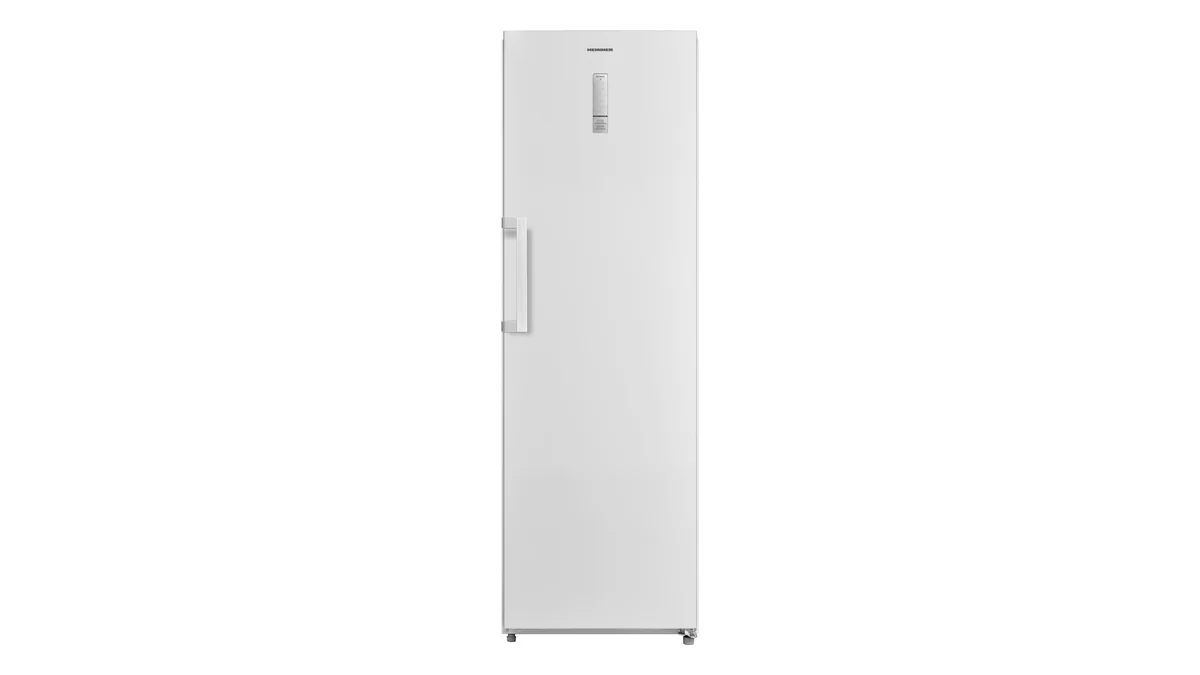 Congelator vertical Heinner HFF-M272NFCE++ alb, văzut din față