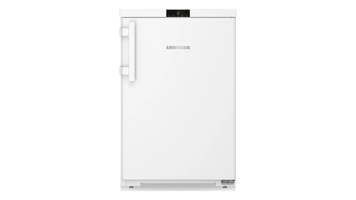 Congelator mic Liebherr Fd 1404 alb, de 85 cm, văzut din față