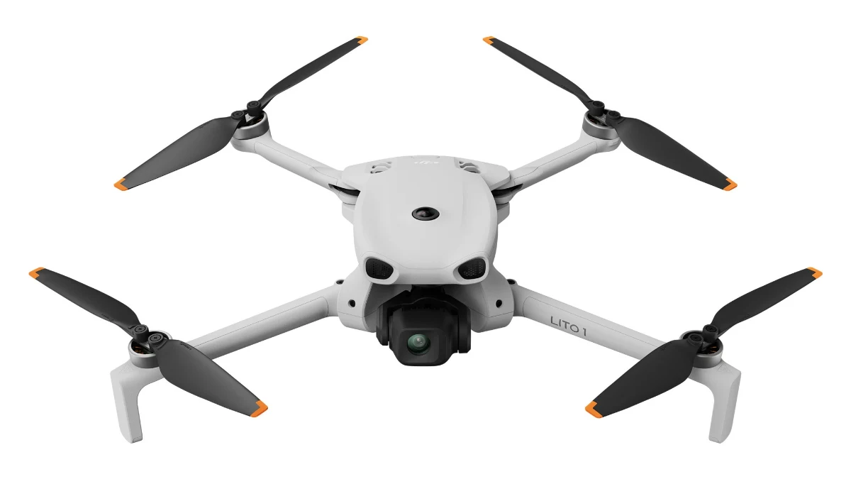 Drona DJI Lito 1, cu brațele desfăcute