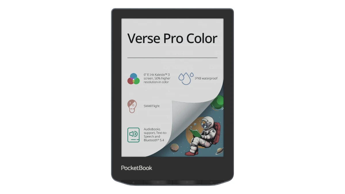 E-book reader PocketBook Verse Pro Color, ecran color de 6 inch