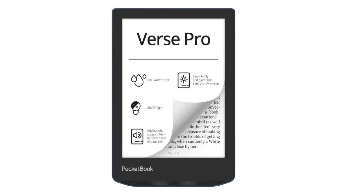 E-book reader PocketBook Verse Pro, ecran de 6 inch