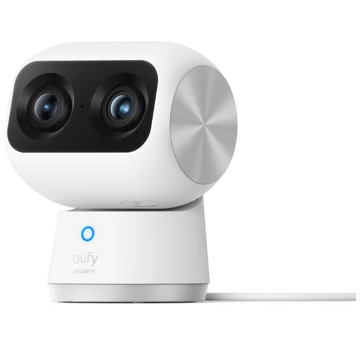 Camera de supraveghere eufy S350, albă, cu două obiective alăturate