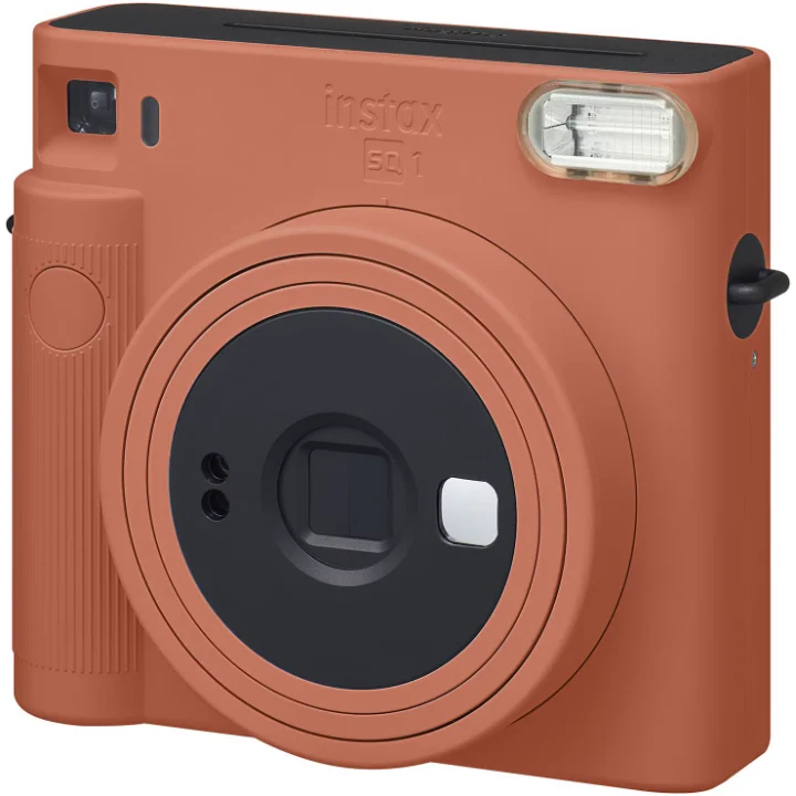Fujifilm Instax SQ1, portocaliu, din față
