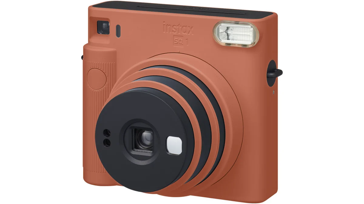 Aparatul foto instant Fujifilm Instax SQ1, portocaliu