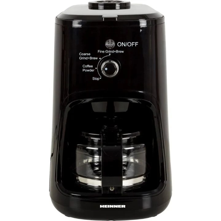 Cafetiera cu râșniță Heinner Grind Control HCM-900RBK neagră