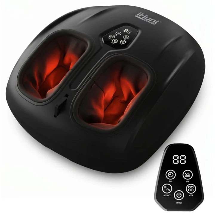 Aparatul de masaj pentru picioare iHunt SPA FootRelax AirHeat cu telecomanda