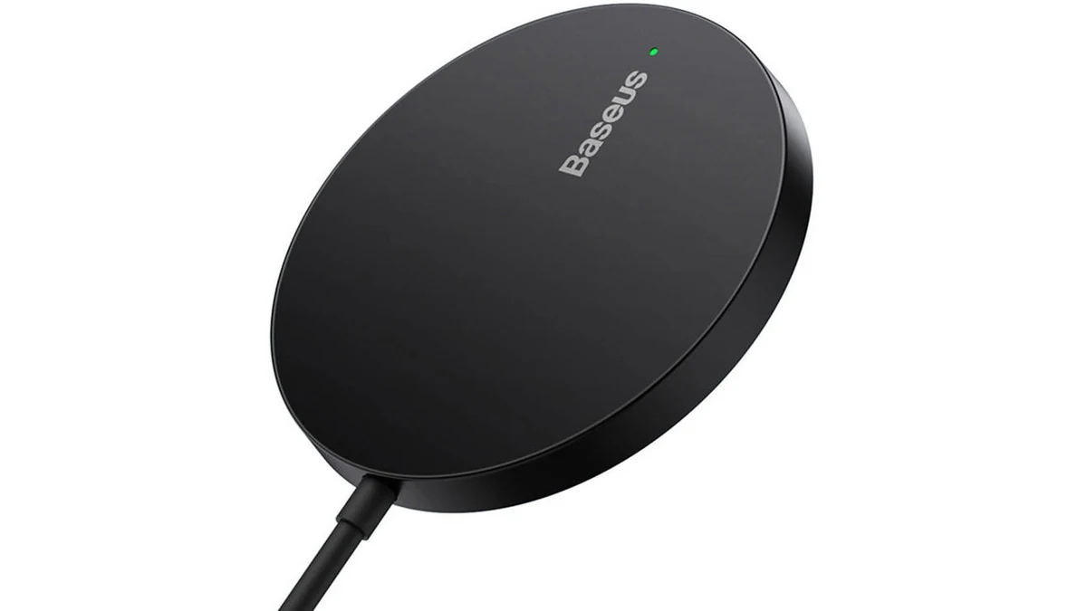Încărcător wireless magnetic Baseus Simple Mini3, negru, cu cablu