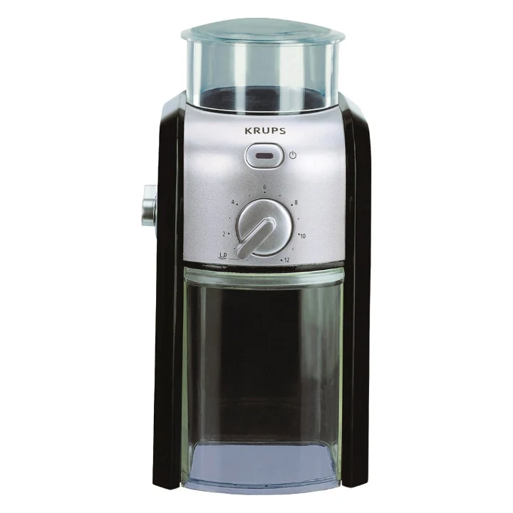 Krups GVX242, râșniță de cafea neagră cu argintiu
