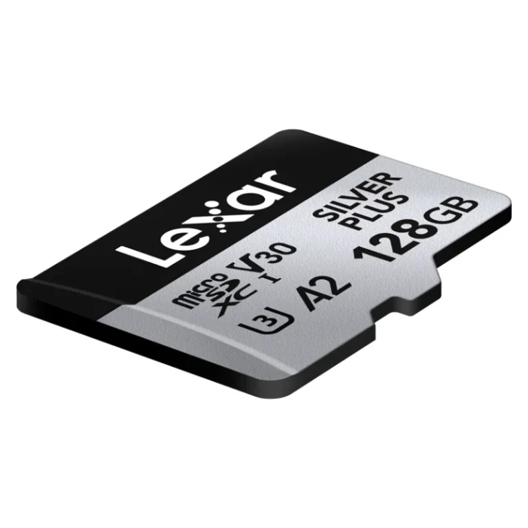 Cardul microSD Lexar Professional SILVER Plus de 128 GB, argintiu cu negru