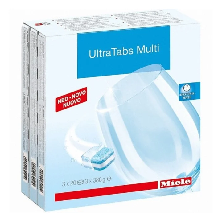 Cutia de tablete Miele UltraTabs Multi pentru mașina de spălat vase, 60 de tablete