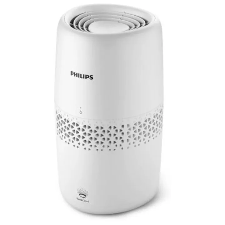 Umidificator de aer Philips HU2510/10, alb, cilindric, pe fond alb