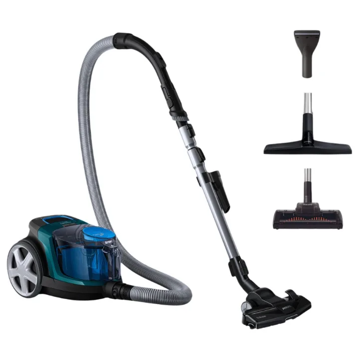 Aspiratorul fără sac Philips PowerPro Compact FC9334/09, cu tubul, furtunul și trei accesorii