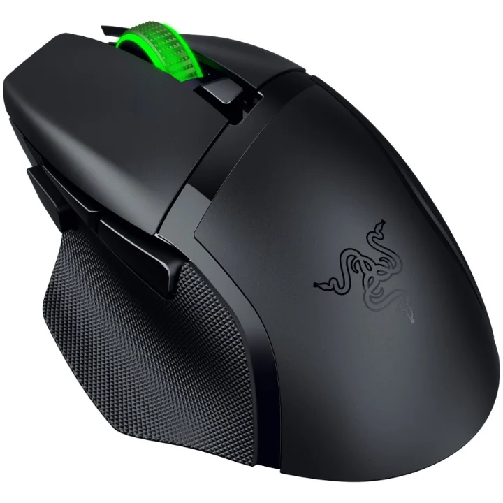 Mouse gaming Razer Basilisk V3 X HyperSpeed negru, vedere laterală