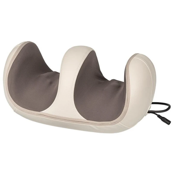 Aparatul de masaj shiatsu Rebel Active RBA-6006, bej cu maro, cu cablul telecomenzii