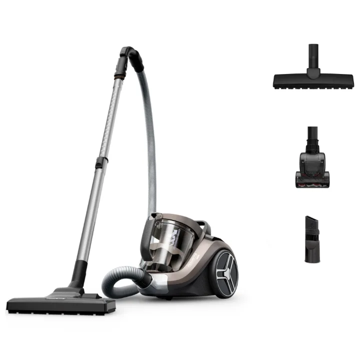 Aspiratorul fără sac Rowenta Compact Power XXL RO4B50EA, crem, cu tub, perie și accesorii