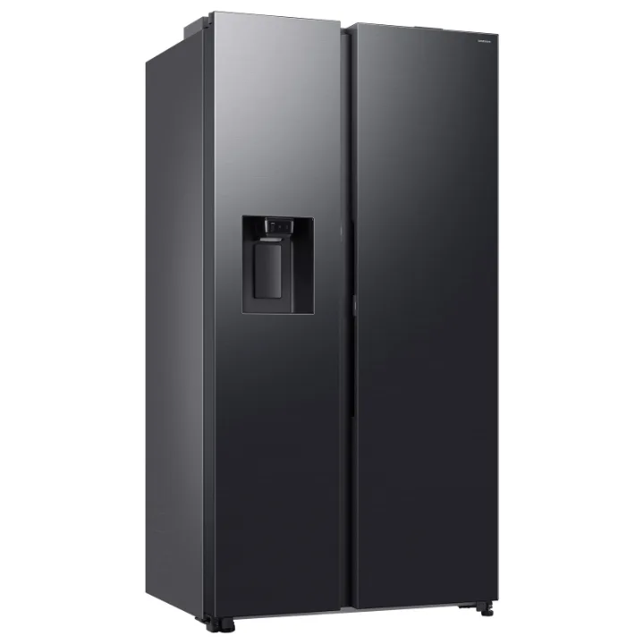 Frigider side by side Samsung RS80F66KBFEO negru, cu dozator de apă pe ușă