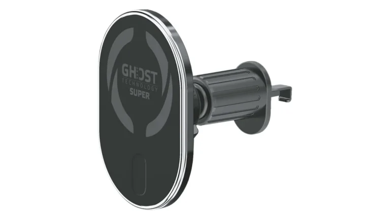 Suport auto Celly Ghost Super Mag, magnetic, compatibil MagSafe, cu clemă pentru grila de ventilație