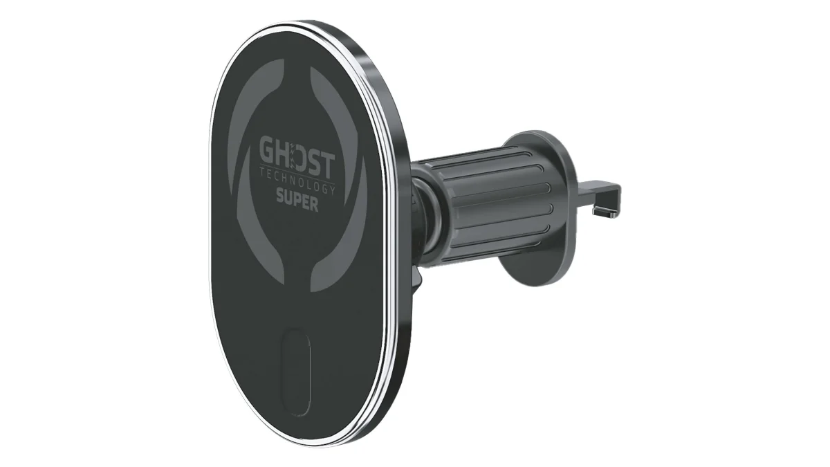 Suport auto Celly GHOSTSUPERMAG, magnetic, compatibil MagSafe, cu clemă pentru grila de ventilație