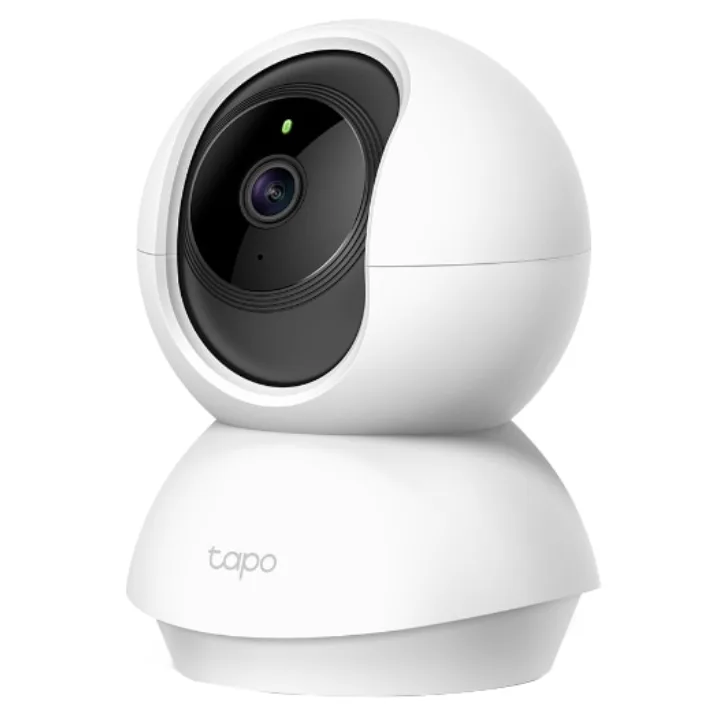 Camera de supraveghere rotativă Tapo C200, albă, văzută din față