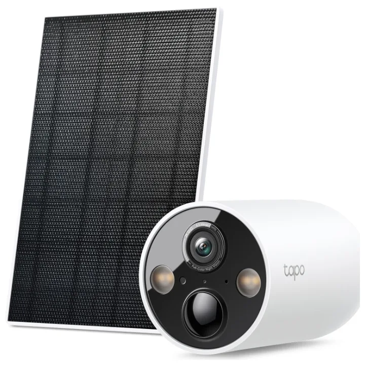 Cameră de supraveghere de exterior Tapo C425 cu panoul solar al kitului