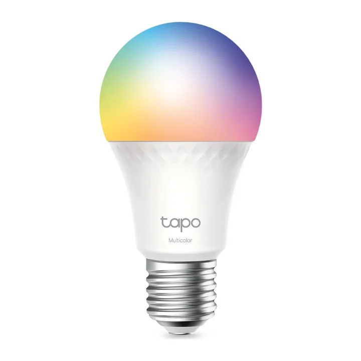 Becul smart TP-Link Tapo L535E cu soclu E27, aprins în mai multe culori