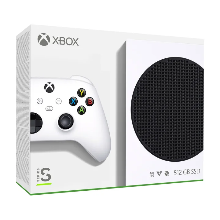 Consola Microsoft Xbox Series S 512 GB, albă, cu controlerul wireless alb