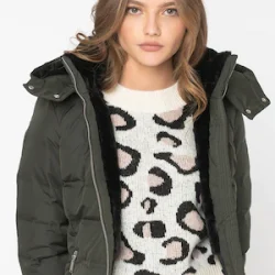 Geaca Vero Moda Dolly, verde închis, umplutură de puf